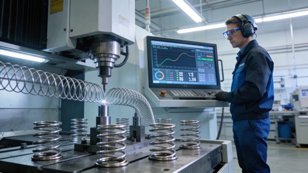 Ressorts industriels machine CNC