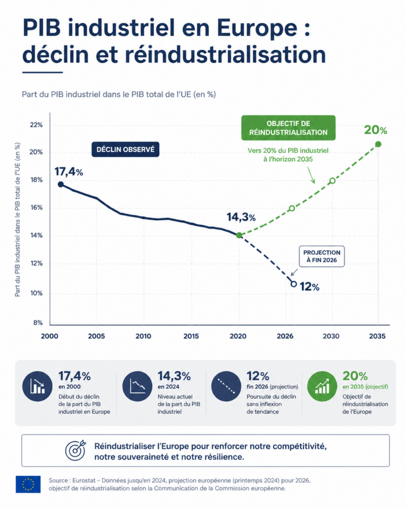 Europe courbes PIB