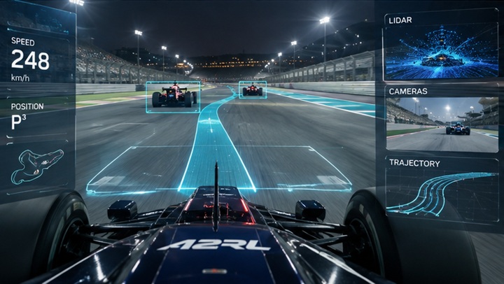course de F1 sans pilote