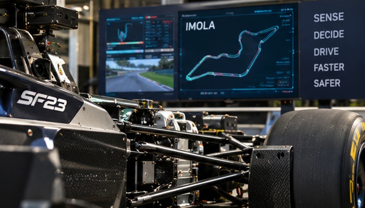 course de F1 sans pilote